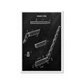 Picture of Hockey Stick I Blueprint _GroupedProduct_Rectangle_Portrait_Mini_ _GroupedProduct_Rectangle_Portrait_Framed_Matted_