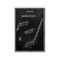 Picture of Hockey Stick I Blueprint _GroupedProduct_Rectangle_Portrait_Mini_ _GroupedProduct_Rectangle_Portrait_Framed_Matted_
