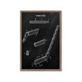 Picture of Hockey Stick I Blueprint _GroupedProduct_Rectangle_Portrait_Mini_ _GroupedProduct_Rectangle_Portrait_Framed_Matted_