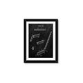 Picture of Hockey Stick I Blueprint _GroupedProduct_Rectangle_Portrait_Mini_ _GroupedProduct_Rectangle_Portrait_Framed_Matted_