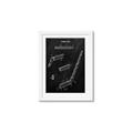 Picture of Hockey Stick I Blueprint _GroupedProduct_Rectangle_Portrait_Mini_ _GroupedProduct_Rectangle_Portrait_Framed_Matted_