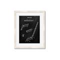 Picture of Hockey Stick I Blueprint _GroupedProduct_Rectangle_Portrait_Mini_ _GroupedProduct_Rectangle_Portrait_Framed_Matted_
