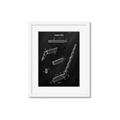 Picture of Hockey Stick I Blueprint _GroupedProduct_Rectangle_Portrait_Mini_ _GroupedProduct_Rectangle_Portrait_Framed_Matted_