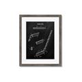 Picture of Hockey Stick I Blueprint _GroupedProduct_Rectangle_Portrait_Mini_ _GroupedProduct_Rectangle_Portrait_Framed_Matted_