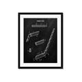 Picture of Hockey Stick I Blueprint _GroupedProduct_Rectangle_Portrait_Mini_ _GroupedProduct_Rectangle_Portrait_Framed_Matted_