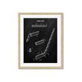 Picture of Hockey Stick I Blueprint _GroupedProduct_Rectangle_Portrait_Mini_ _GroupedProduct_Rectangle_Portrait_Framed_Matted_