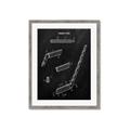 Picture of Hockey Stick I Blueprint _GroupedProduct_Rectangle_Portrait_Mini_ _GroupedProduct_Rectangle_Portrait_Framed_Matted_