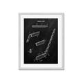 Picture of Hockey Stick I Blueprint _GroupedProduct_Rectangle_Portrait_Mini_ _GroupedProduct_Rectangle_Portrait_Framed_Matted_