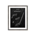 Picture of Hockey Stick I Blueprint _GroupedProduct_Rectangle_Portrait_Mini_ _GroupedProduct_Rectangle_Portrait_Framed_Matted_