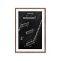 Picture of Hockey Stick I Blueprint _GroupedProduct_Rectangle_Portrait_Mini_ _GroupedProduct_Rectangle_Portrait_Framed_Matted_