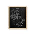 Picture of Hockey Pads Blueprint _GroupedProduct_Rectangle_Portrait_Mini_ _GroupedProduct_Rectangle_Portrait_Framed_Matted_