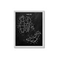 Picture of Hockey Pads Blueprint _GroupedProduct_Rectangle_Portrait_Mini_ _GroupedProduct_Rectangle_Portrait_Framed_Matted_