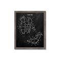 Picture of Hockey Pads Blueprint _GroupedProduct_Rectangle_Portrait_Mini_ _GroupedProduct_Rectangle_Portrait_Framed_Matted_