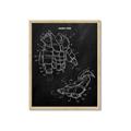 Picture of Hockey Pads Blueprint _GroupedProduct_Rectangle_Portrait_Mini_ _GroupedProduct_Rectangle_Portrait_Framed_Matted_