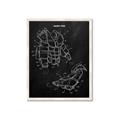 Picture of Hockey Pads Blueprint _GroupedProduct_Rectangle_Portrait_Mini_ _GroupedProduct_Rectangle_Portrait_Framed_Matted_