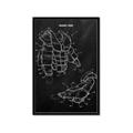 Picture of Hockey Pads Blueprint _GroupedProduct_Rectangle_Portrait_Mini_ _GroupedProduct_Rectangle_Portrait_Framed_Matted_