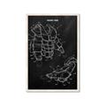 Picture of Hockey Pads Blueprint _GroupedProduct_Rectangle_Portrait_Mini_ _GroupedProduct_Rectangle_Portrait_Framed_Matted_