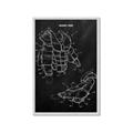 Picture of Hockey Pads Blueprint _GroupedProduct_Rectangle_Portrait_Mini_ _GroupedProduct_Rectangle_Portrait_Framed_Matted_
