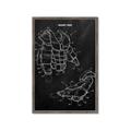 Picture of Hockey Pads Blueprint _GroupedProduct_Rectangle_Portrait_Mini_ _GroupedProduct_Rectangle_Portrait_Framed_Matted_