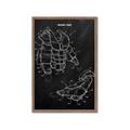 Picture of Hockey Pads Blueprint _GroupedProduct_Rectangle_Portrait_Mini_ _GroupedProduct_Rectangle_Portrait_Framed_Matted_