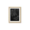 Picture of Hockey Pads Blueprint _GroupedProduct_Rectangle_Portrait_Mini_ _GroupedProduct_Rectangle_Portrait_Framed_Matted_