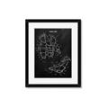 Picture of Hockey Pads Blueprint _GroupedProduct_Rectangle_Portrait_Mini_ _GroupedProduct_Rectangle_Portrait_Framed_Matted_