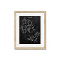 Picture of Hockey Pads Blueprint _GroupedProduct_Rectangle_Portrait_Mini_ _GroupedProduct_Rectangle_Portrait_Framed_Matted_