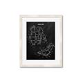 Picture of Hockey Pads Blueprint _GroupedProduct_Rectangle_Portrait_Mini_ _GroupedProduct_Rectangle_Portrait_Framed_Matted_