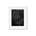 Picture of Hockey Pads Blueprint _GroupedProduct_Rectangle_Portrait_Mini_ _GroupedProduct_Rectangle_Portrait_Framed_Matted_