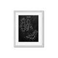 Picture of Hockey Pads Blueprint _GroupedProduct_Rectangle_Portrait_Mini_ _GroupedProduct_Rectangle_Portrait_Framed_Matted_