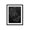 Picture of Hockey Pads Blueprint _GroupedProduct_Rectangle_Portrait_Mini_ _GroupedProduct_Rectangle_Portrait_Framed_Matted_