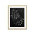 Picture of Hockey Pads Blueprint _GroupedProduct_Rectangle_Portrait_Mini_ _GroupedProduct_Rectangle_Portrait_Framed_Matted_