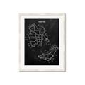 Picture of Hockey Pads Blueprint _GroupedProduct_Rectangle_Portrait_Mini_ _GroupedProduct_Rectangle_Portrait_Framed_Matted_