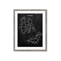 Picture of Hockey Pads Blueprint _GroupedProduct_Rectangle_Portrait_Mini_ _GroupedProduct_Rectangle_Portrait_Framed_Matted_