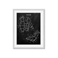 Picture of Hockey Pads Blueprint _GroupedProduct_Rectangle_Portrait_Mini_ _GroupedProduct_Rectangle_Portrait_Framed_Matted_