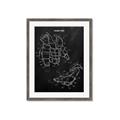 Picture of Hockey Pads Blueprint _GroupedProduct_Rectangle_Portrait_Mini_ _GroupedProduct_Rectangle_Portrait_Framed_Matted_