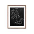 Picture of Hockey Pads Blueprint _GroupedProduct_Rectangle_Portrait_Mini_ _GroupedProduct_Rectangle_Portrait_Framed_Matted_