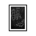 Picture of Hockey Pads Blueprint _GroupedProduct_Rectangle_Portrait_Mini_ _GroupedProduct_Rectangle_Portrait_Framed_Matted_