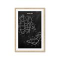 Picture of Hockey Pads Blueprint _GroupedProduct_Rectangle_Portrait_Mini_ _GroupedProduct_Rectangle_Portrait_Framed_Matted_