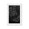 Picture of Hockey Pads Blueprint _GroupedProduct_Rectangle_Portrait_Mini_ _GroupedProduct_Rectangle_Portrait_Framed_Matted_