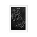 Picture of Hockey Pads Blueprint _GroupedProduct_Rectangle_Portrait_Mini_ _GroupedProduct_Rectangle_Portrait_Framed_Matted_