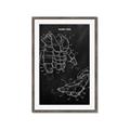 Picture of Hockey Pads Blueprint _GroupedProduct_Rectangle_Portrait_Mini_ _GroupedProduct_Rectangle_Portrait_Framed_Matted_