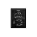 Picture of Hockey Helmet I Blueprint _GroupedProduct_Rectangle_Portrait_Mini_ _GroupedProduct_Rectangle_Portrait_Framed_Matted_