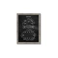Picture of Hockey Helmet I Blueprint _GroupedProduct_Rectangle_Portrait_Mini_ _GroupedProduct_Rectangle_Portrait_Framed_Matted_
