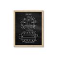 Picture of Hockey Helmet I Blueprint _GroupedProduct_Rectangle_Portrait_Mini_ _GroupedProduct_Rectangle_Portrait_Framed_Matted_