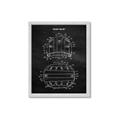 Picture of Hockey Helmet I Blueprint _GroupedProduct_Rectangle_Portrait_Mini_ _GroupedProduct_Rectangle_Portrait_Framed_Matted_