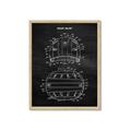 Picture of Hockey Helmet I Blueprint _GroupedProduct_Rectangle_Portrait_Mini_ _GroupedProduct_Rectangle_Portrait_Framed_Matted_