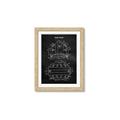 Picture of Hockey Helmet I Blueprint _GroupedProduct_Rectangle_Portrait_Mini_ _GroupedProduct_Rectangle_Portrait_Framed_Matted_