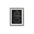 Picture of Hockey Helmet I Blueprint _GroupedProduct_Rectangle_Portrait_Mini_ _GroupedProduct_Rectangle_Portrait_Framed_Matted_