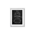Picture of Hockey Helmet I Blueprint _GroupedProduct_Rectangle_Portrait_Mini_ _GroupedProduct_Rectangle_Portrait_Framed_Matted_